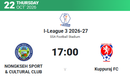 Shibit ynia khun ka Nongkseh SCC haka I-League 3 bad ka club na pondicherry