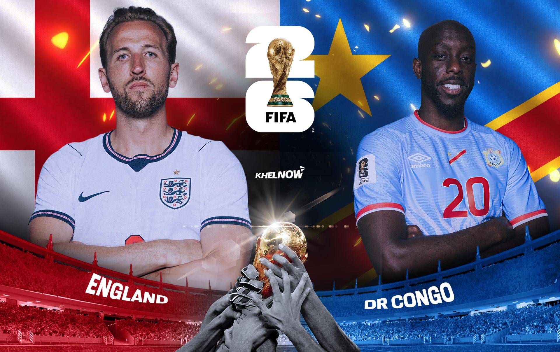 How to Watch live  England vs DR Congo bad kiwei